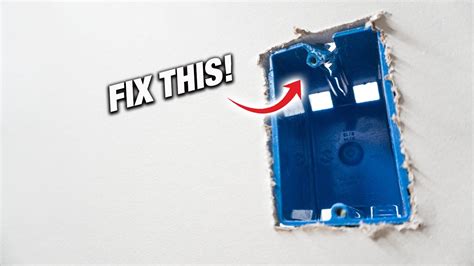 how to fix broken electrical box|fixing loose electrical outlets.